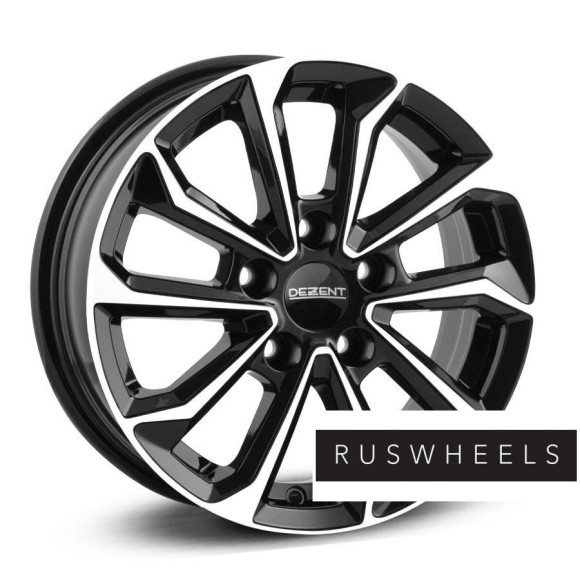 Диски Dezent R17 / 7J PCD 5x114.3 ЕТ 48.5 ЦО 67.1 KS black polished
