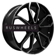 Диски Khomen Wheels 7x18/5x114,3 ET53 D54,1 KHW1816 (Geely Coolray) Black-FP