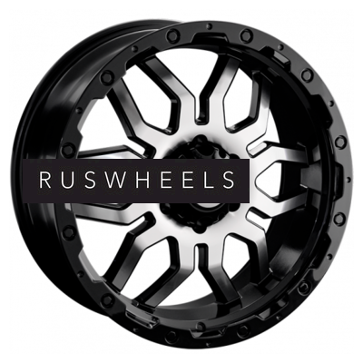 Диски LS 8x17/6x139,7 ET10 D110,5 1285 BKF (конус, Колпак+лого)