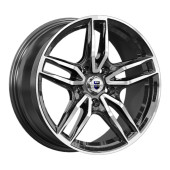 Диски КиК  Бартон (КС1110)  8,0\R17 5*120 ET43  d72,6  Алмаз черный  [82733]  Fb max 680 kg