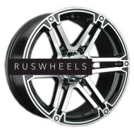 Диски LS 8x17/6x139,7 ET10 D110,5 473 BKF (конус, Колпак+лого)