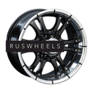 Диски LS 8x16/6x139,7 ET10 D93,1 161 BKL (конус, Колпак+лого)