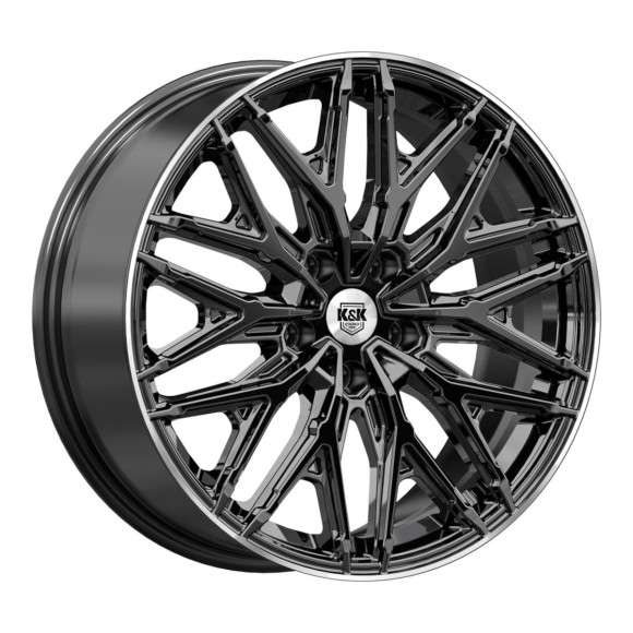 Диски КиК 8,0\R19 5*114.3 ET40 d66.6 Черный бриллиант