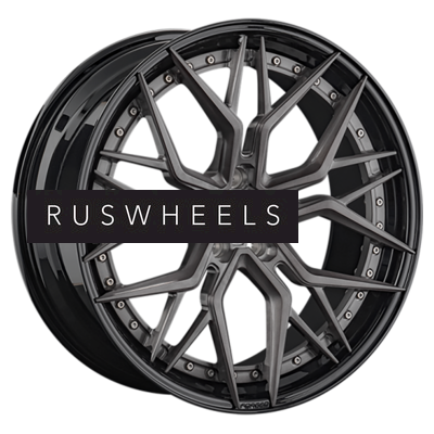 Диски LS Forged 10,5x21/5x112 ET43 D66,6 LS FG35 ALBRSD-GM/BK (конус)