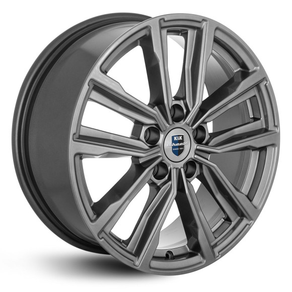 Диски КиК 7.5\R17 5*114.3 ET35 d67.1 Дарк платинум