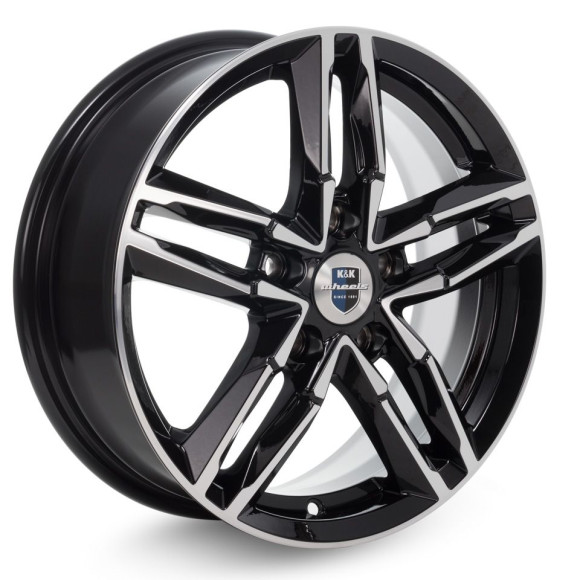 Диски КиК 6,0\R16 5*108 ET45 d67.1 алмаз чёрный