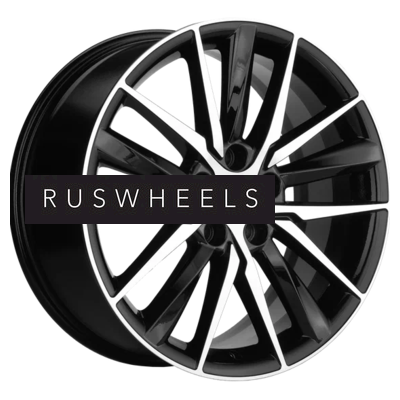 Диски Khomen Wheels 8x18/5x114,3 ET40 D64,1 KHW1807 (Haval F7/F7x) Black-FP