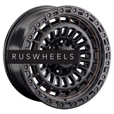 Диски LS 9x18/6x139,7 ET20 D106,1 1348 BKS+BR (конус, Колпак+лого)