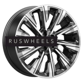 Диски КИК 7,5x19/5x108 ET45 D67,1 Галего (КС1039) Алмаз черный