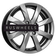 Диски КИК 6x15/4x100 ET48 D54,1 Джемини-оригинал (КС617) Дарк платинум