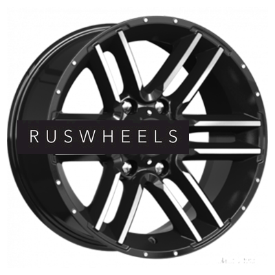 Грузовые диски K&K 8x17/6x139,7 ET0 D106,1 Алгама (КС762) Алмаз черный