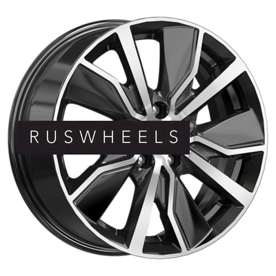 Диски КИК 6,5x16/5x100 ET38 D57,1 Гамбит (КС961) Алмаз черный