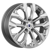 Диски КиК 6.5\R17 5*114.3 ET37 d66.6 Дарк платинум