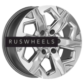 Диски КИК 7,5x17/6x139,7 ET25 D78,1 Тейт (КС1050) Дарк платинум